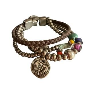 Uno de 50 Beaded Multi Strand Charm Bracelet